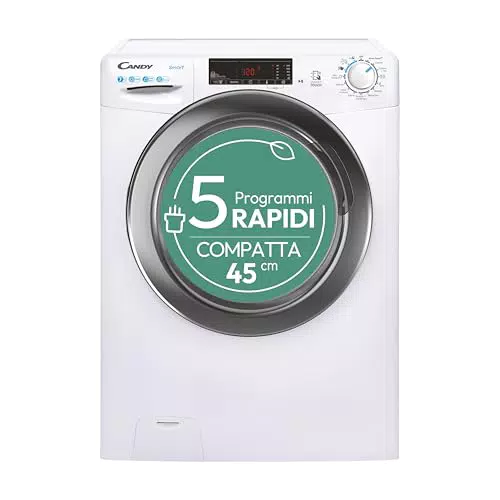 Candy CSS4127TWR3/1-11 - Lavatrice a carica frontale, 7 kg, 1200 giri, Classe C