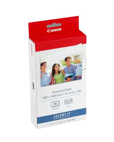 Canon SELPHY KP-36IP Cartucce e Carta per Stampante, Inchiostro e Retro Postale