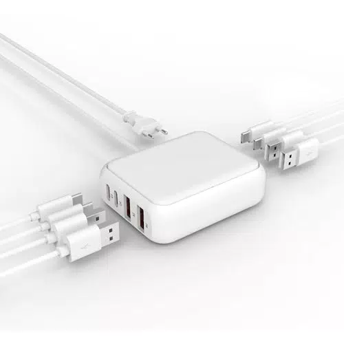 WUKUR Caricatore USB 8 Porte da Muro 25W Carica Rapida per iPhone e Samsung