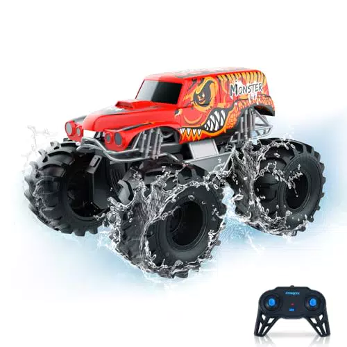 Carox Monster Truck Telecomandato Impermeabile 2.4 GHz per Bambini 6+