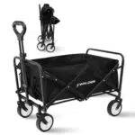 Carrello Pieghevole da Spiaggia Grande Capacità - Portatile per Sport e Campeggio
