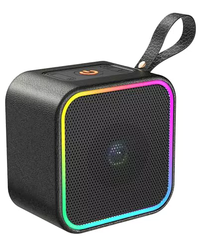 Speaker Bluetooth 5.3 Portatile con Luce LED e Microfono - 10 Ore di Riproduzione