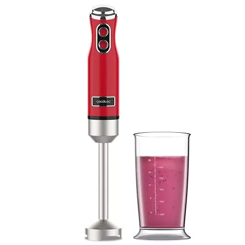 Cecotec Frullatore a Immersione Retro Power 1200MAX, 1200W, Lama in Titanio