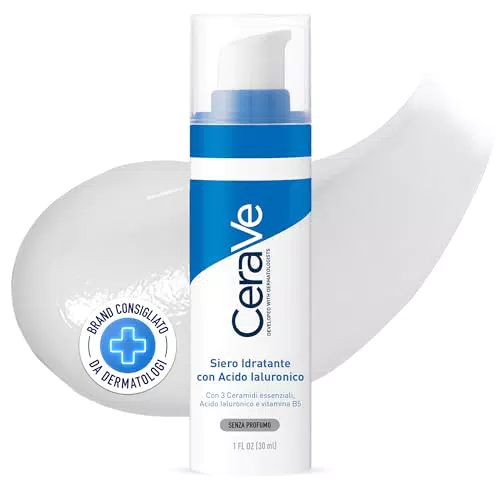 CeraVe Siero Idratante con Acido Ialuronico e Vitamina B5 per Pelli Secche