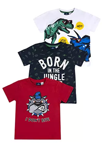 Chicco Set T-shirt Con Maniche Corte In Cotone Bambini e ragazzi
