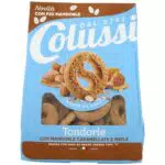 Colussi Frollini con miele e mandorle caramellate, farina italiana e latte fresco