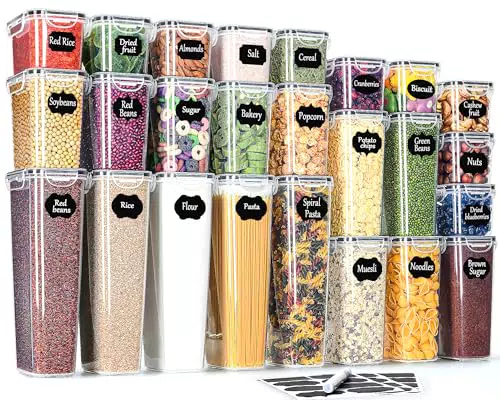 Contenitori Ermetici per Alimenti - Barattoli per Pasta e Cereali, Senza BPA