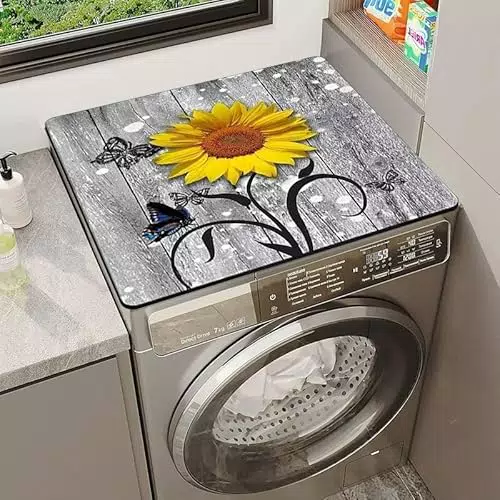 Brand: Copri-Tappetino Ispessito Antiscivolo per Lavatrice e Asciugatrice 60x60 cm