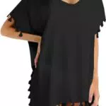 A-Black Copricostume da Donna in Chiffon per Bagno e Spiaggia Elegante