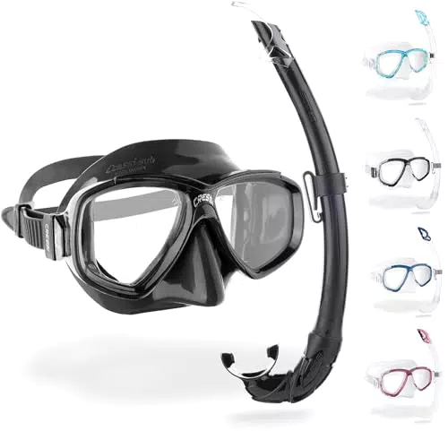 Cressi Perla, Snorkeling, Apnea, Immersioni - Maschera Perla o Combo Set Maschera Perla + Snorkel Mexico