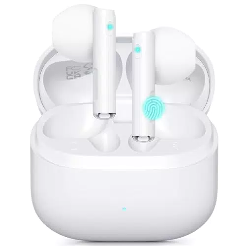Cuffie Bluetooth HiFi Immersive 5.3 - 46H Durata, Ricarica Rapida, IPX7 Impermeabili