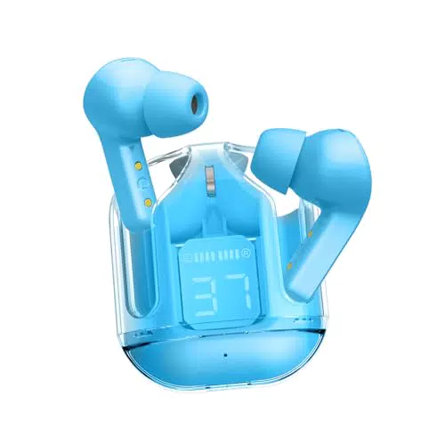 Cuffie Bluetooth 5.4 HiFi con Cancellazione Rumore e Display LED, IPX7 Waterproof