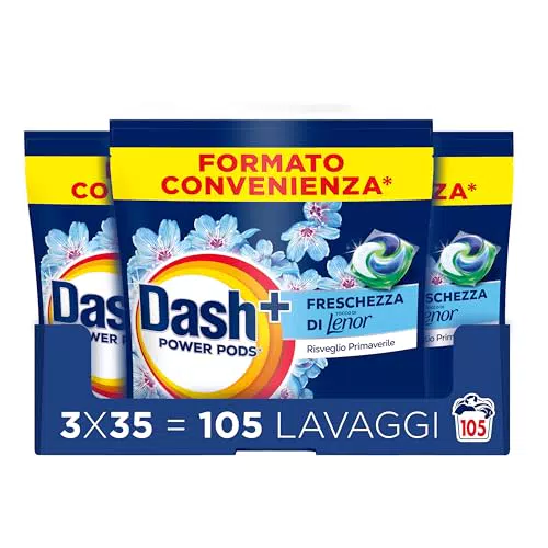 Dash Detersivo in Capsule Power Pods Freschezza di Lenor, Pulizia Impeccabile