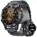 DekeFit Smartwatch Militare con Chiamate Bluetooth, Fitness e Monitoraggio Sanitario