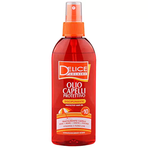 Delice Solaire Olio Solare Spray per Capelli Protettivo SPF 10 con Vitamina E