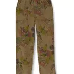 Desigual Pants_Mickey Camo Flower Pantaloni Casual, Verde