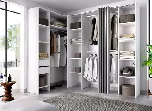 Dmora Guardaroba grande Bestone, Armadio camera da letto e cabina armadio