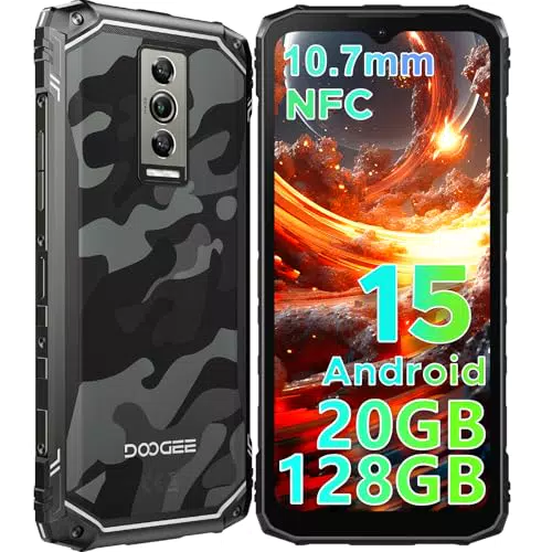 DOOGEE Blade 10 Smartphone Rugged Android, 20GB RAM, 128GB ROM, IP68/IP69K