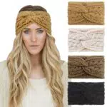 DRESHOW Fasce per Capelli in Lana Turbante Ampie da Donna - Accessori Invernali