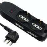 Electraline Multipresa 6 Posti 10/16A con Cavo da 2 m e Spina Piccola 10A