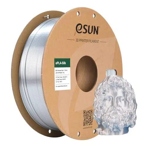 eSUN Filamento PLA Metallo 1.75mm per Stampante 3D - Precisione Dimensionale +/- 0.05mm