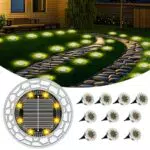 FIFlying Faretti Solari da Giardino a LED in Acciaio Inossidabile per Esterno