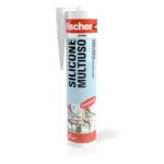 Fischer Silicone Acetico Multiuso SAM 280 ml - Sigillante Antimuffa per Bagno e Cucina