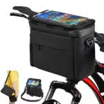 Flintronic Borsa da Manubrio Impermeabile con Touch Screen per Bici MTB e Scooter
