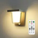 FLORNIA Lampada esterna LED con rilevatore di movimento e telecomando, IP44