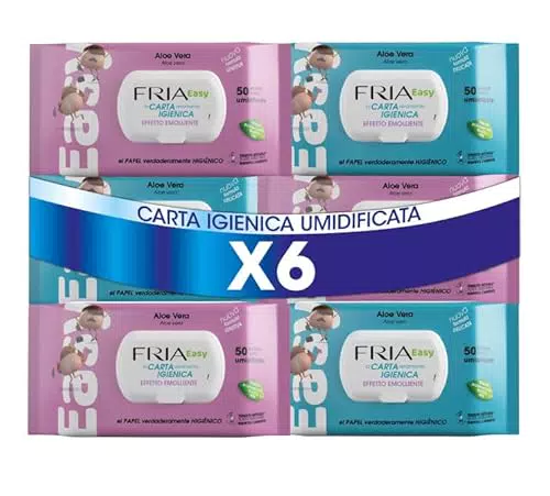 Fria Easy Salviette Igieniche Umidificate Aloe Vera e Camomilla, Dermatologiche