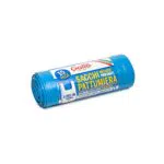 Gallo, 15 SacchettI Spazzatura in Plastica Riciclata, 53x68cm, 30Litri, Blu