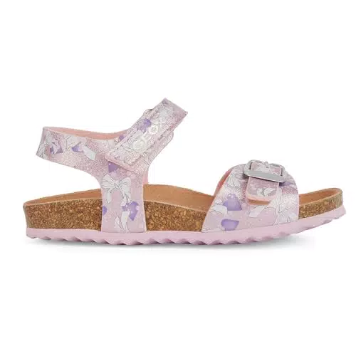 Geox J Adriel Girl C, Sandali, Rosa Lilla