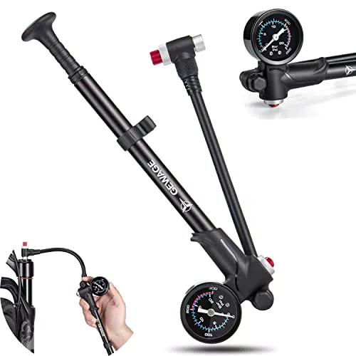 Gewage Pompa per Ammortizzatori Alta Pressione 2 in 1 per MTB e Sospensioni