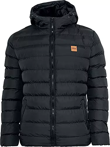 Urban Classics Giacca Invernale da Uomo con Cappuccio Trapuntata Piumino