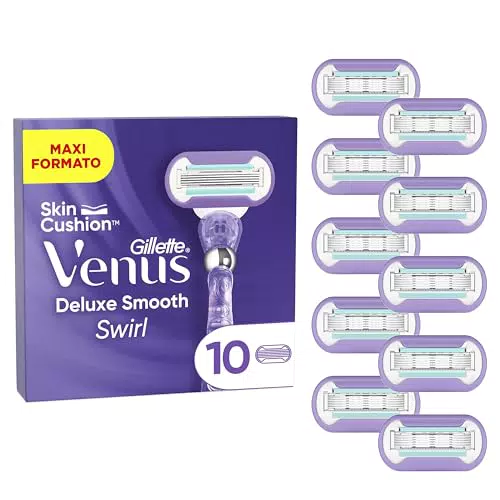 Gillette Venus Deluxe Smooth Swirl - Lamette di Ricambio per Rasatura Morbida