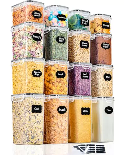 GoMaihe Barattoli Ermetici per Alimenti, Contenitori per Cucina e Conservazione
