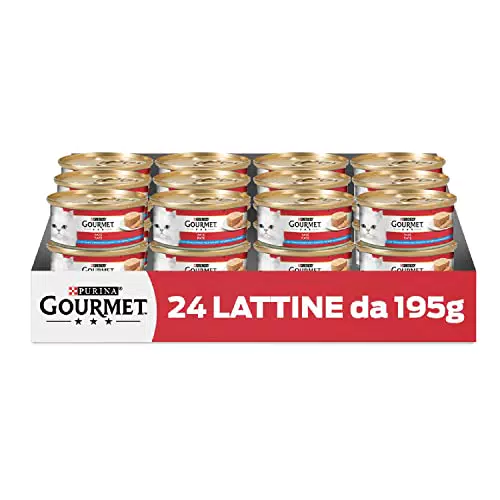 GOURMET Cibo Umido per Gatti Adulti Paté con Tonno e Pesce dell'Oceano