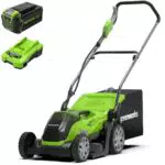 Greenworks Tagliaerba a Batteria 35 cm G40LM35+, Batteria 40V 5Ah e Caricabatteria