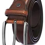 GSG Cintura Uomo in Pelle Regolabile 37mm per Jeans e Pantaloni Casual