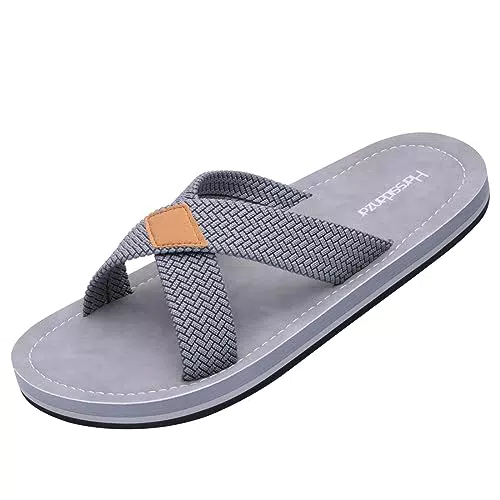 Harssindanzar Uomini Cross Slide Sandali Slip su comode scarpe leggere estive Slipper per interni ed esterni Quick-Dry KM229EU