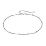 Hifeeled Cavigliera Donna Anallergica Regolabile in Argento 925 con Perline