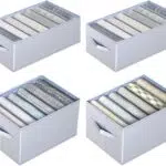 Hinrey Organizer Armadio Salvaspazio per Pantaloni e T-Shirt Pieghevole