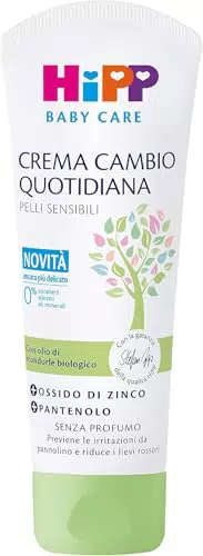 HiPP Crema Cambio Quotidiana per Neonati - Protettiva e Lenitiva con Olio di Mandorle Bio
