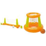 Intex Set di Pallavolo per Piscina e Gioco del Canestro Galleggiante