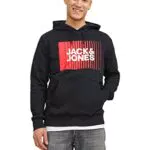 Jack & Jones Jjecorp Logo Sweat Hood Felpa con cappuccio Uomo
