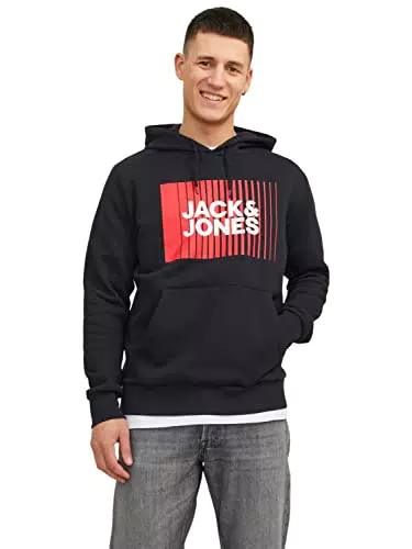 Jack & Jones Jjecorp Logo Sweat Hood Felpa con cappuccio Uomo