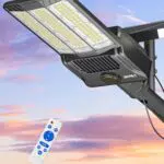 JAYNLT Y-6500W Lampione Solare LED Esterno 6500K IP67 con Telecomando per Sicurezza