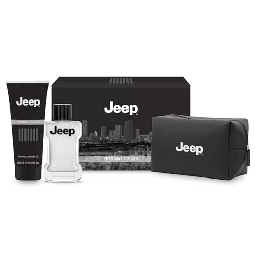 Jeep Freedom Dopobarba e Gel Doccia con Beauty Case - Fragranza Fresca e Delicata