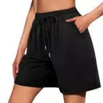Jezonga Pantaloncini Estivi Donna Sportivi con Tasche e Coulisse