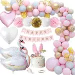 JORAKI Kit Decorazioni Compleanno Bambina con Palloncini e Striscioni
